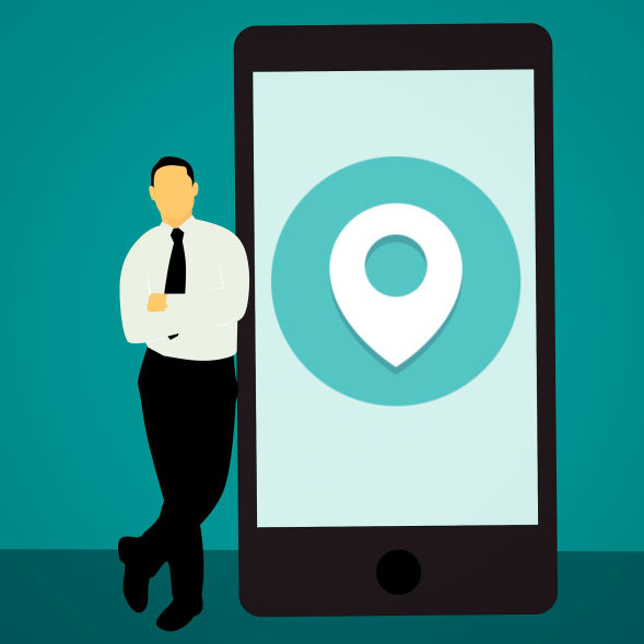persona apoyada en movil